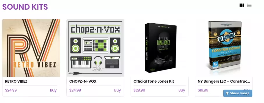 Sell Sound Kits from your beat store