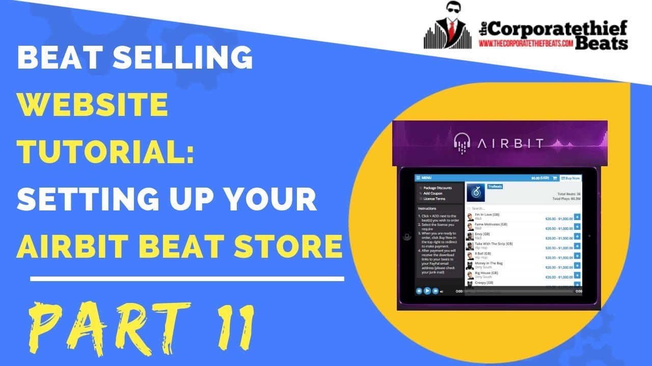 Beat Selling Website Tutorial Part 11 💻 Setting Up Your Airbit Beat Store